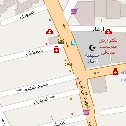این نقشه، آدرس دکتر سینا فیروزان (پاسداران) متخصص دندان پزشک در شهر تهران است. در اینجا آماده پذیرایی، ویزیت، معاینه و ارایه خدمات به شما بیماران گرامی هستند.