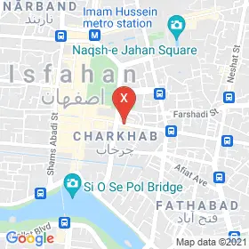 این نقشه، آدرس دکتر محسن کلاهدوزان متخصص جراحی عمومی؛ جراحی قفسه سینه در شهر اصفهان است. در اینجا آماده پذیرایی، ویزیت، معاینه و ارایه خدمات به شما بیماران گرامی هستند.