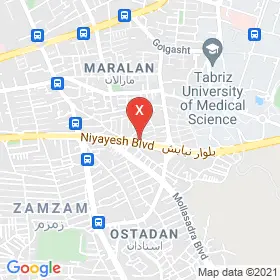 این نقشه، آدرس دکتر آراز محمدزاده متخصص چشم پزشکی؛ شبکیه در شهر تبریز است. در اینجا آماده پذیرایی، ویزیت، معاینه و ارایه خدمات به شما بیماران گرامی هستند.