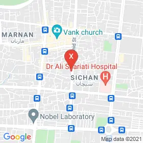 این نقشه، نشانی دکتر راضیه ایرجی متخصص پوست، مو و زیبایی در شهر اصفهان است. در اینجا آماده پذیرایی، ویزیت، معاینه و ارایه خدمات به شما بیماران گرامی هستند.