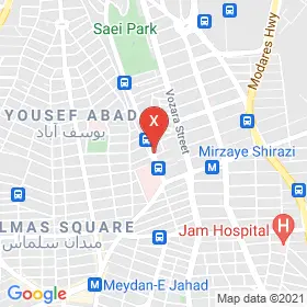 این نقشه، آدرس دکتر سید مجید جلالی متخصص گوش حلق و بینی در شهر تهران است. در اینجا آماده پذیرایی، ویزیت، معاینه و ارایه خدمات به شما بیماران گرامی هستند.