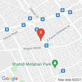 این نقشه، آدرس دکتر سکینه سادات ابراهیمی پور متخصص زنان و زایمان و نازایی در شهر کرمان است. در اینجا آماده پذیرایی، ویزیت، معاینه و ارایه خدمات به شما بیماران گرامی هستند.
