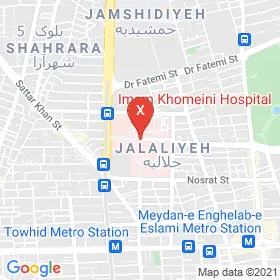 این نقشه، آدرس دکتر فرزانه معتمد متخصص کودکان و نوزادان؛ گوارش و کبد کودکان در شهر تهران است. در اینجا آماده پذیرایی، ویزیت، معاینه و ارایه خدمات به شما بیماران گرامی هستند.