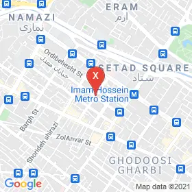 این نقشه، آدرس دکتر بهروز مومنی متخصص داخلی؛ ریه در شهر شیراز است. در اینجا آماده پذیرایی، ویزیت، معاینه و ارایه خدمات به شما بیماران گرامی هستند.