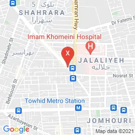 این نقشه، نشانی دکتر نازنین معینی متخصص جراحی عمومی؛ جراحی پستان در شهر تهران است. در اینجا آماده پذیرایی، ویزیت، معاینه و ارایه خدمات به شما بیماران گرامی هستند.
