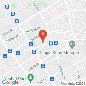 این نقشه، آدرس دکتر الهام صفری زاده متخصص ارائه خدمات پوست و زیبایی در شهر کرمان است. در اینجا آماده پذیرایی، ویزیت، معاینه و ارایه خدمات به شما بیماران گرامی هستند.